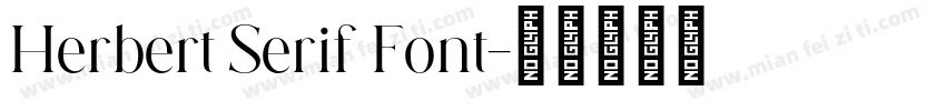 Herbert Serif Font字体转换